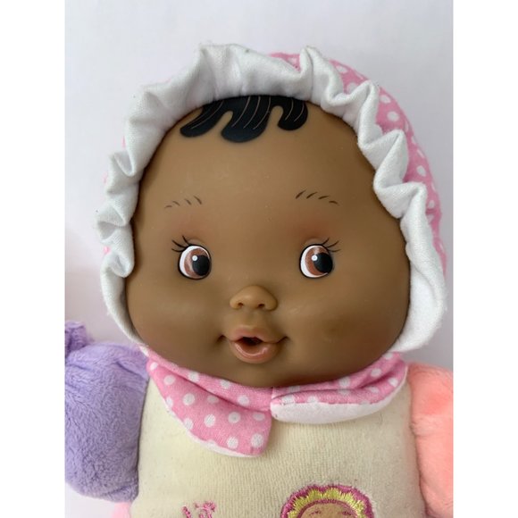 JC Toys Lil Hugs Baby Doll Rattle Soft Body Vinyl Face My First Baby Doll Lovey - Picture 2 of 8
